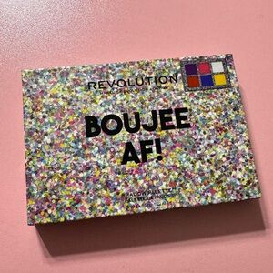 Revolution Boujee AF Eyeshadow Palette 6 Shades, Pigmented, Cruelty Free, New